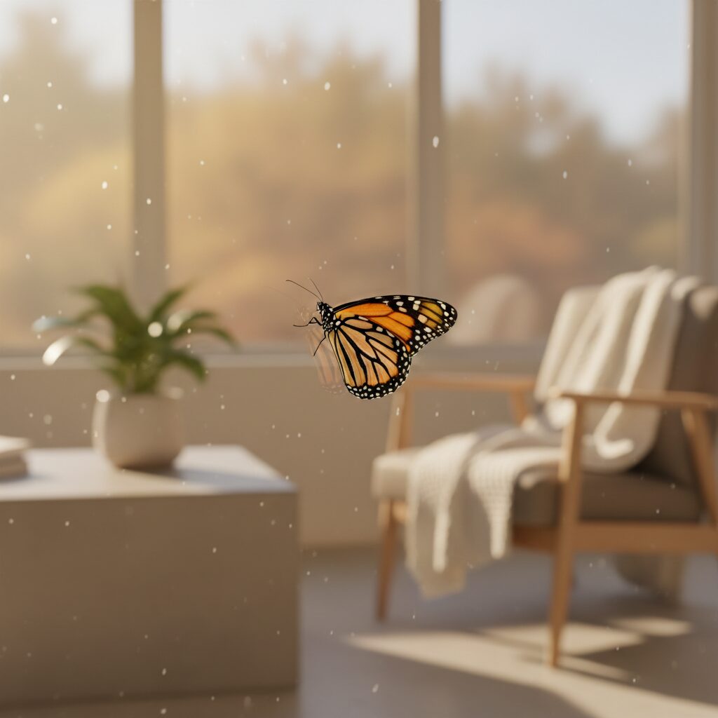 Borboleta em Casa: Significado Espiritual e Transformação - imagem 1