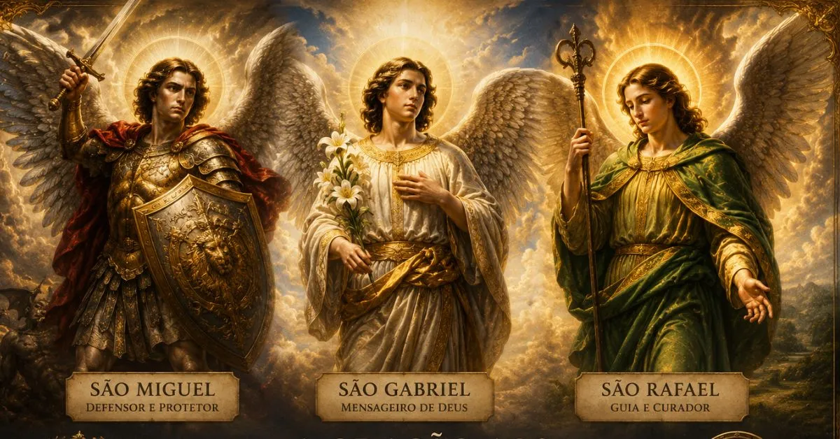 A Oração aos Três Arcanjos (São Miguel, São Gabriel e São Rafael)